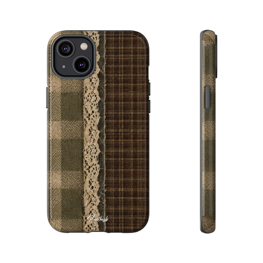 Plaid Lace Tough Phone Case