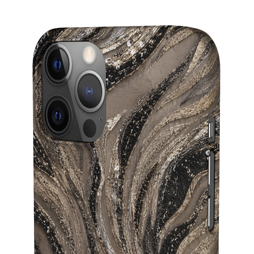 Neutral Swirl Protective Snap Case