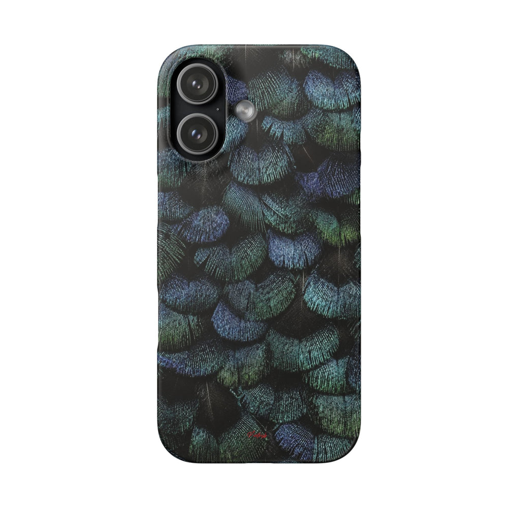 Iridescent Feather Snap Case