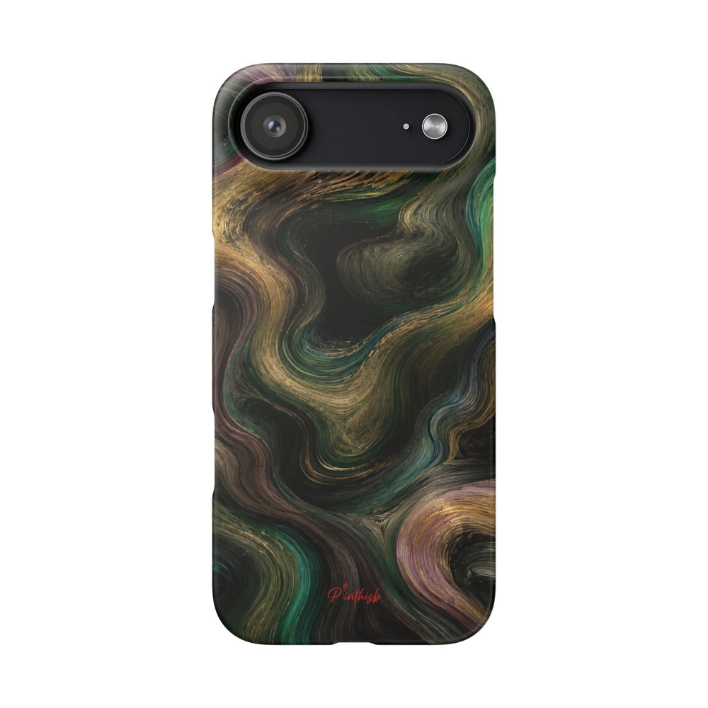 Marbled Forest Snap Phone Case