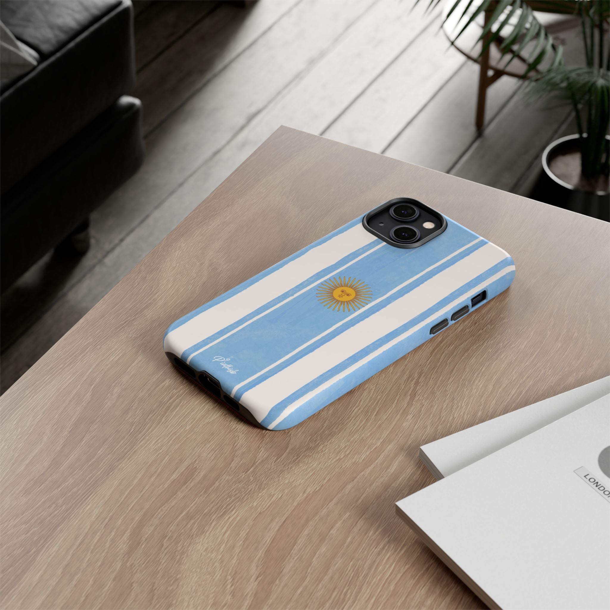 Argentina Flag Tough Phone Case – Blue White Striped Sun Protector