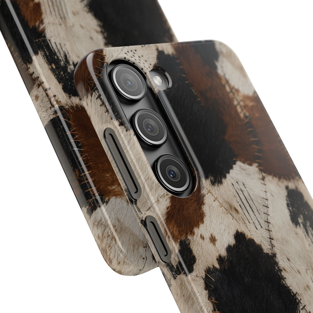 Brown & Black Animal Print Snap Case