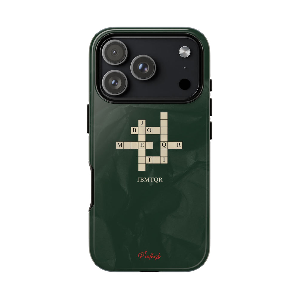 "JBMTQR crossword" Tough Phone Case