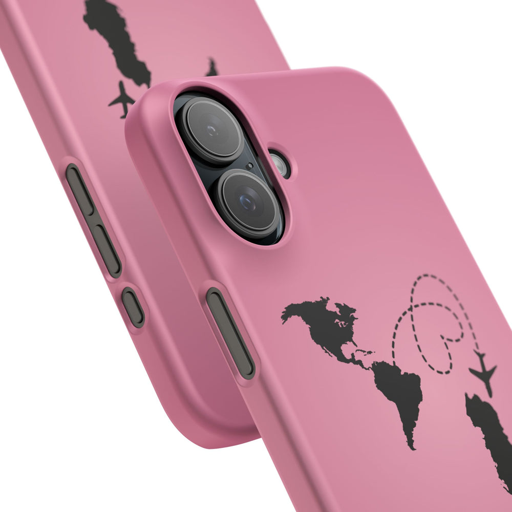 America to Albania Pink Snap Phone Case