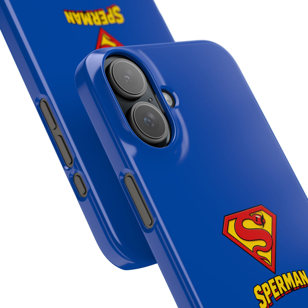 "SPERMAN" Parody Logo Snap Phone Case
