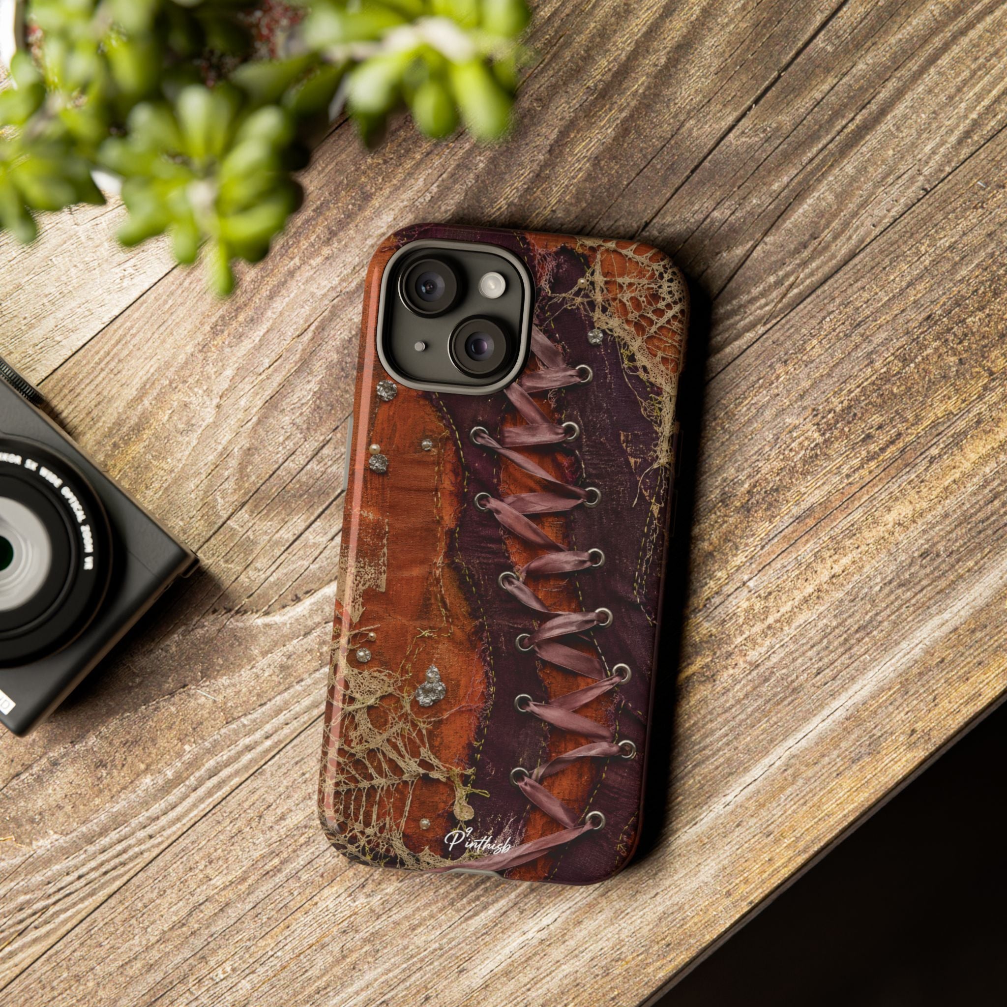 Vintage Leather Lace Tough Case
