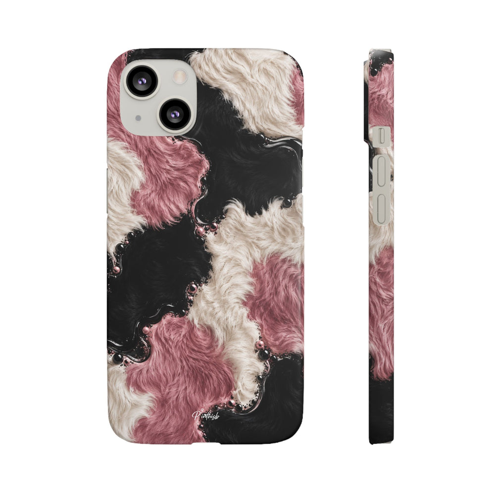 Cow Print Swirl Snap Case