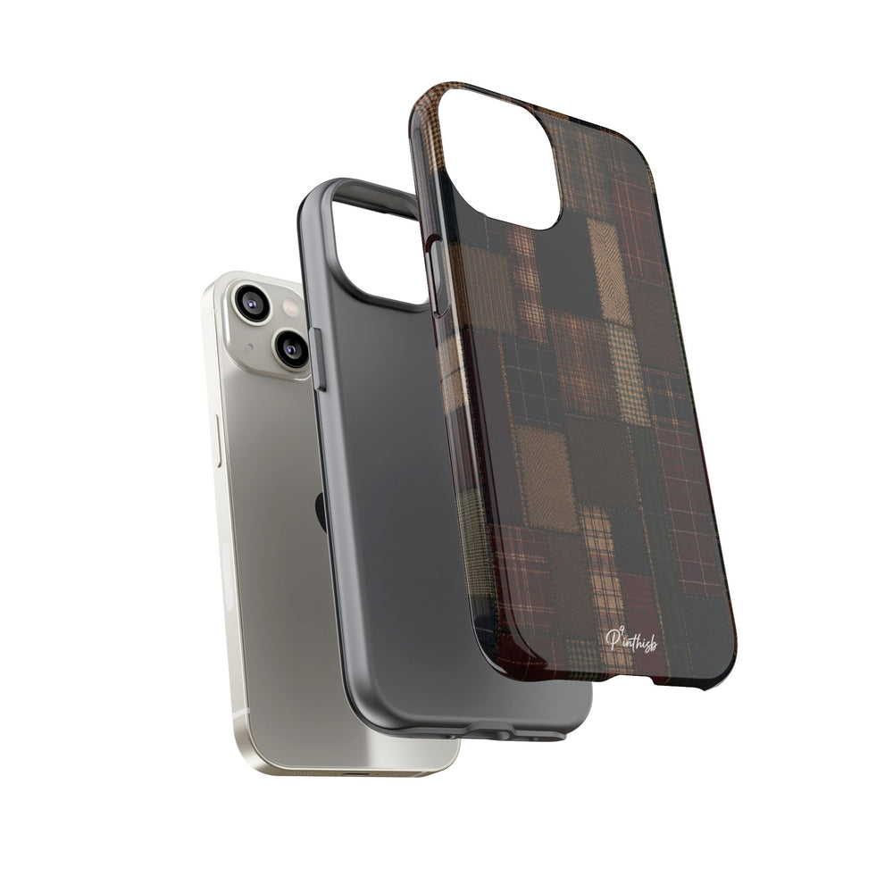 Plaid Patchwork Tough Phone Case