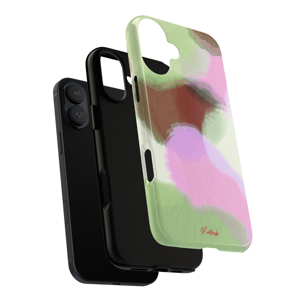 Abstract Pastel Camouflage Tough Phone Case