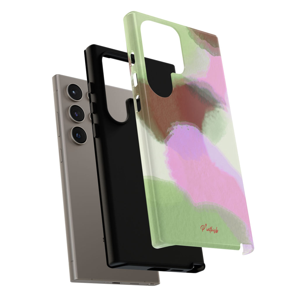 Abstract Pastel Camouflage Tough Phone Case