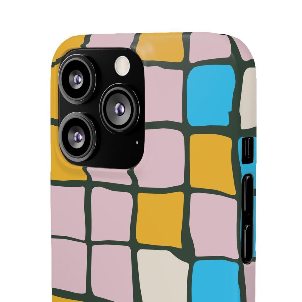 Color Grid Snap Phone Case