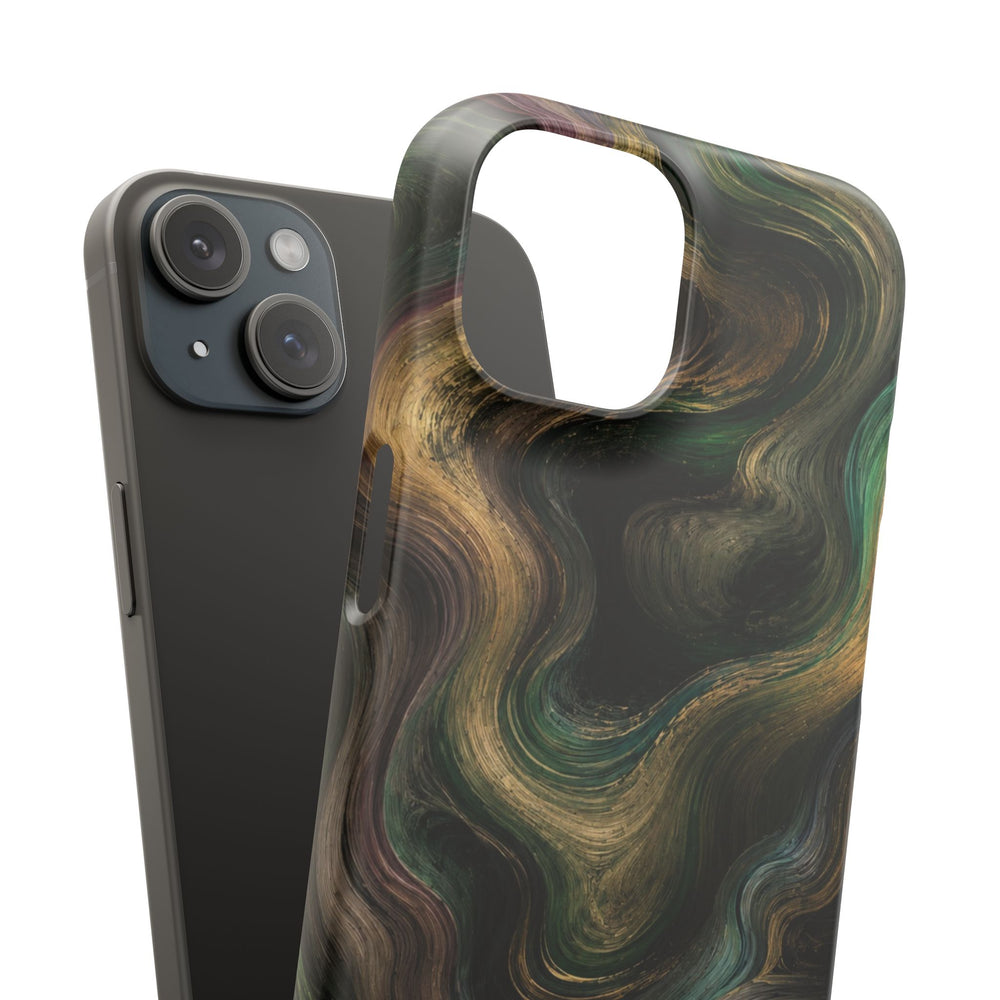 Marbled Forest Snap Phone Case