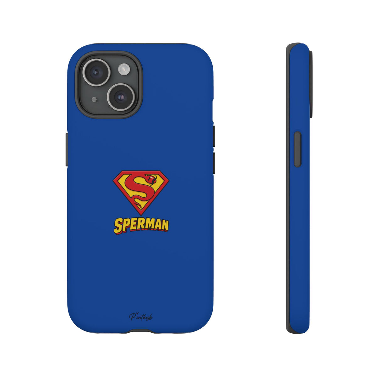 "SPERMAN" Parody Logo Tough Phone Case