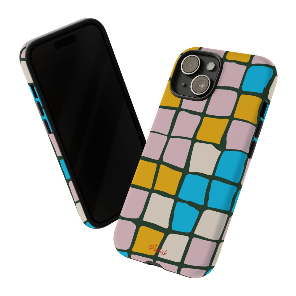 Color Grid Tough Phone Case