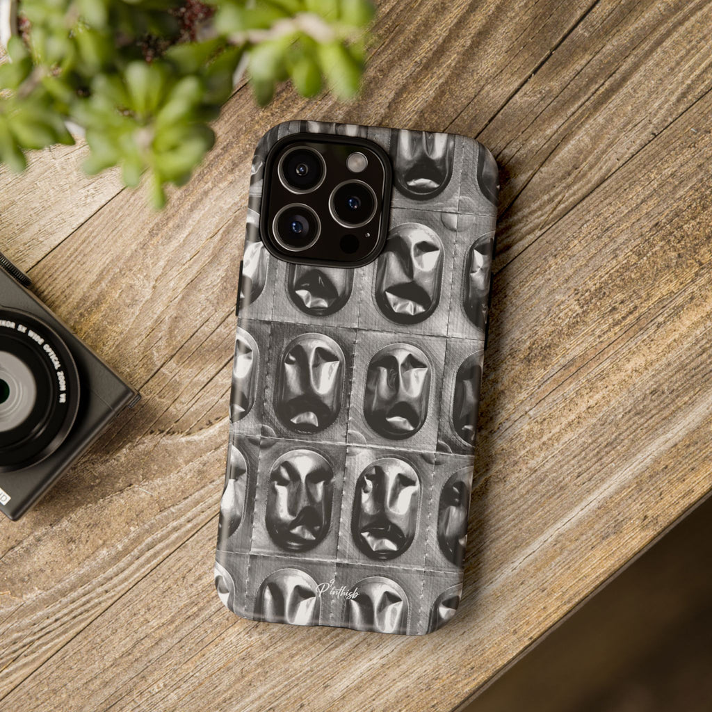 Metallic Mask Grid Tough Case