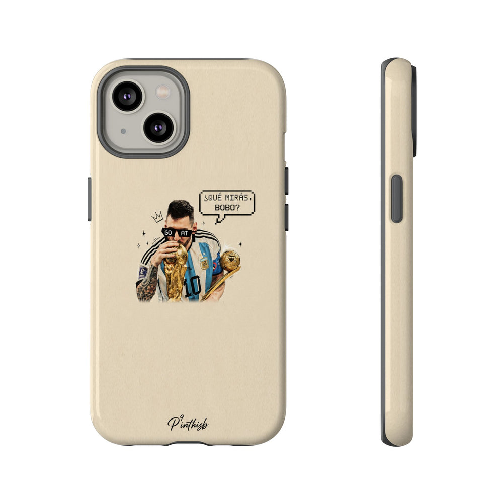 "G.O.A.T" Messi Tough Phone Case