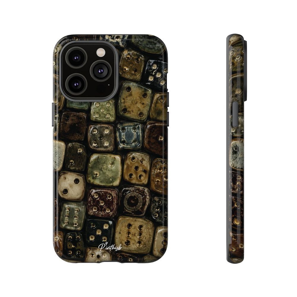 Vintage Dice Tile Phone Case
