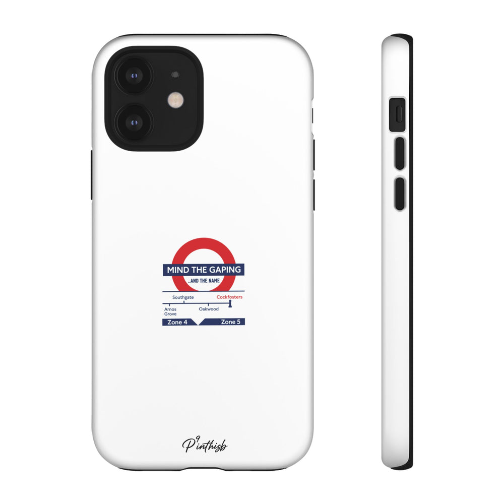 "Mind the Gaping" London Tube Parody Phone Case