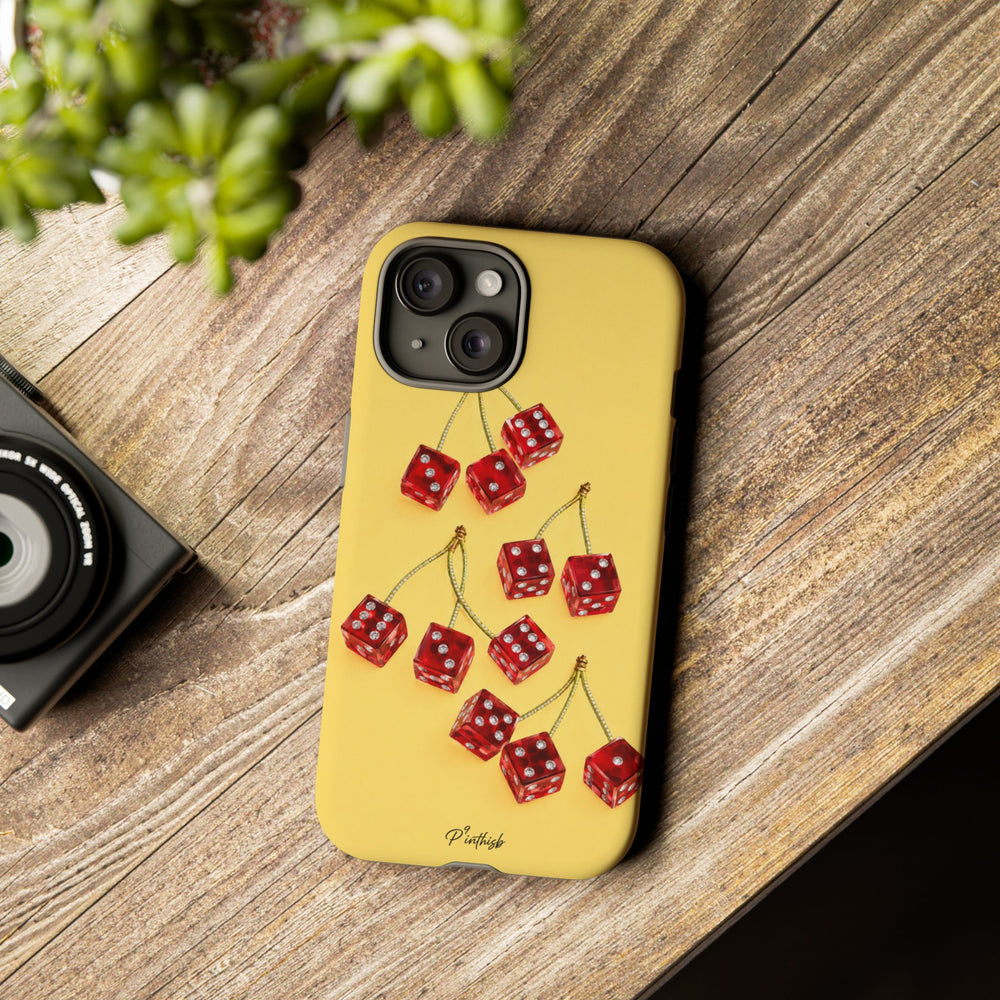Cherry Dice Tough Phone Case