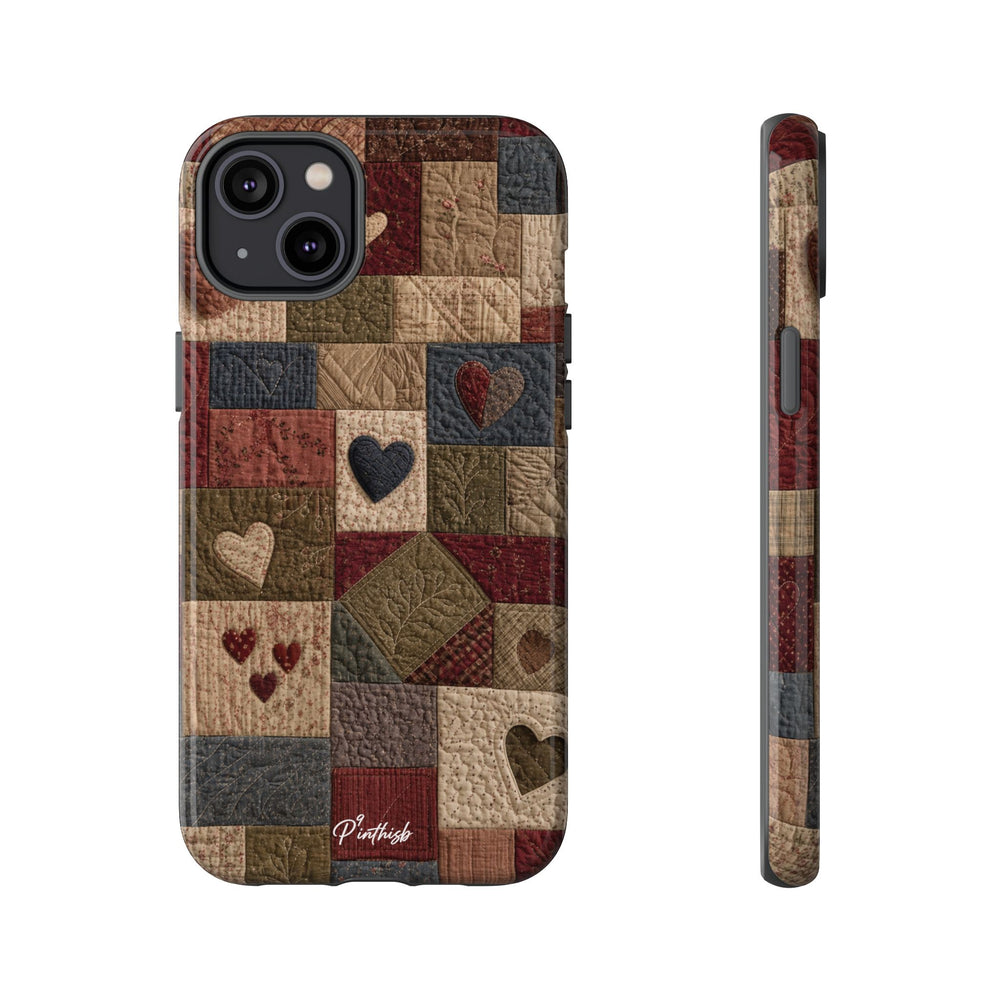 Patchwork Hearts Phone Case