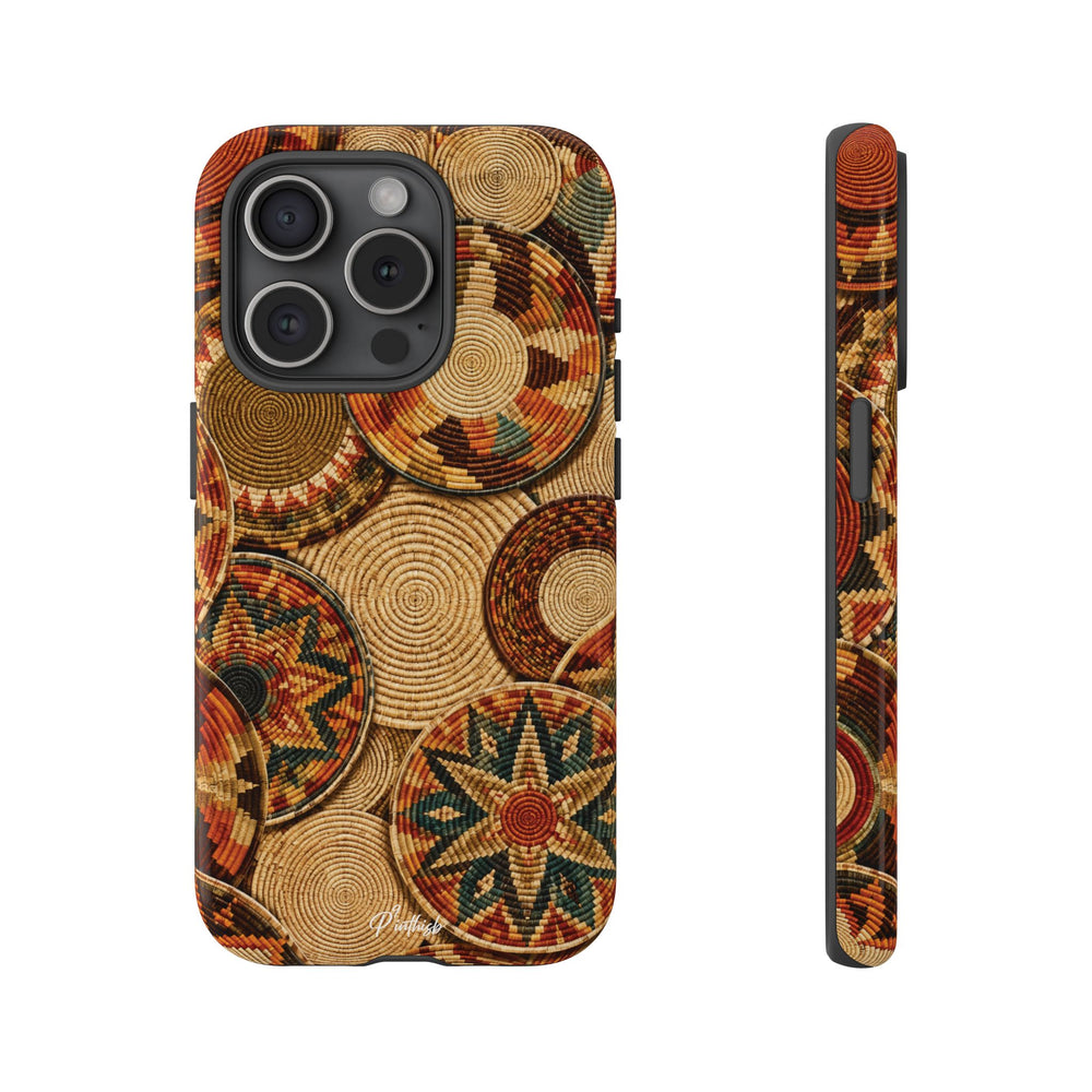 Bohemian Woven Basket Pattern Tough Case