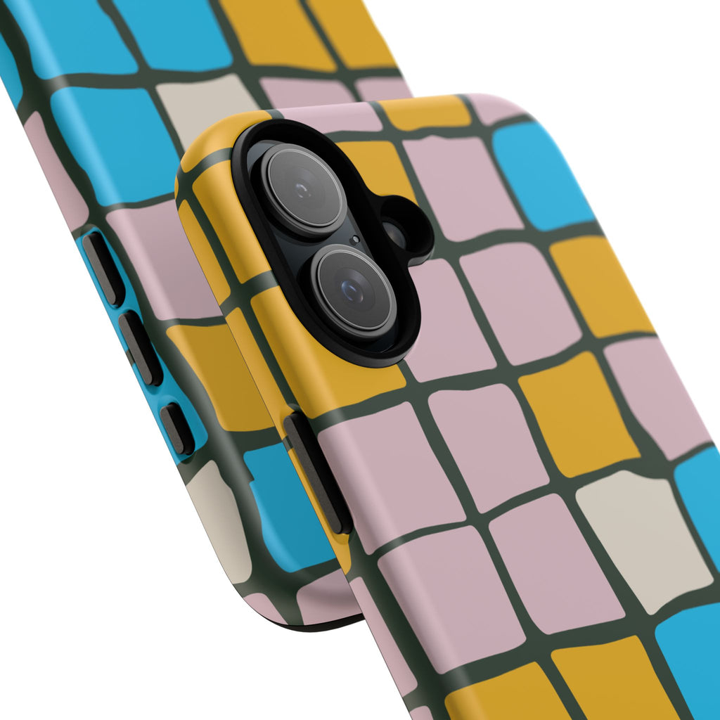 Color Grid Tough Phone Case