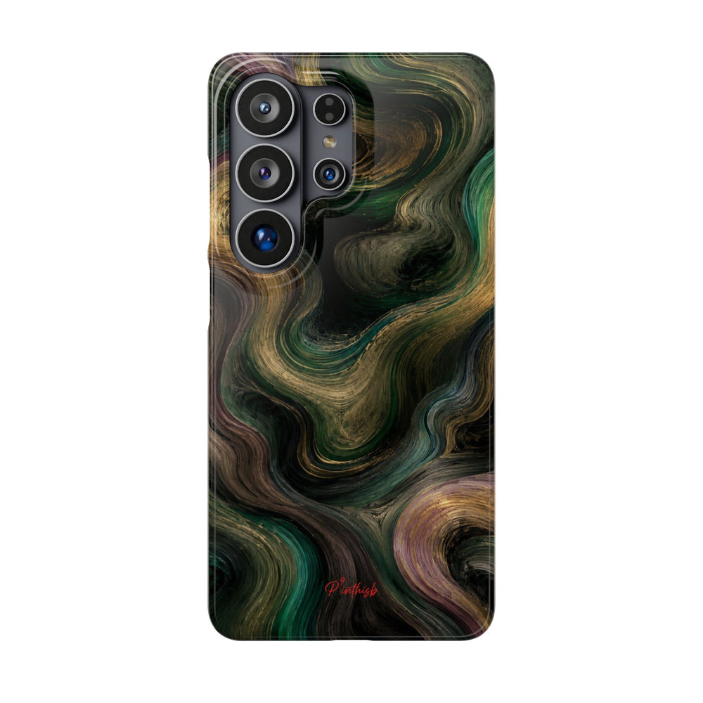 Marbled Forest Snap Phone Case