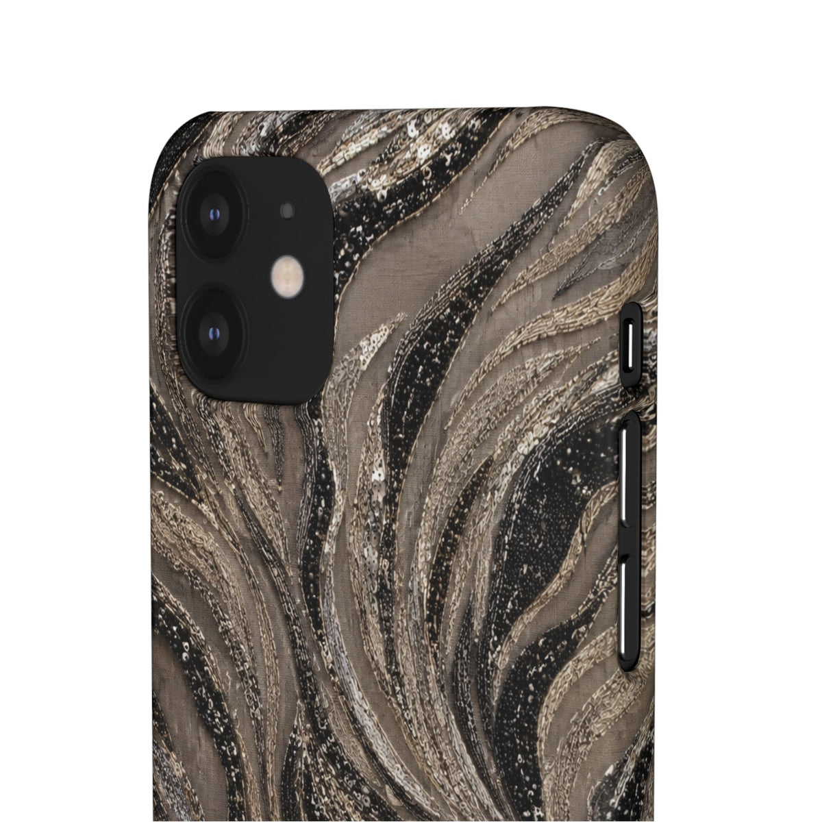 Neutral Swirl Protective Snap Case