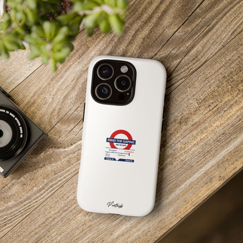 "Mind the Gaping" London Tube Parody Phone Case