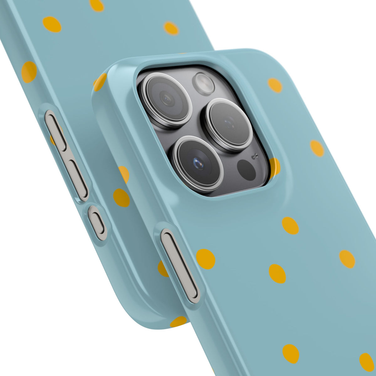 Blue & Yellow Polka Dot Snap Phone Case