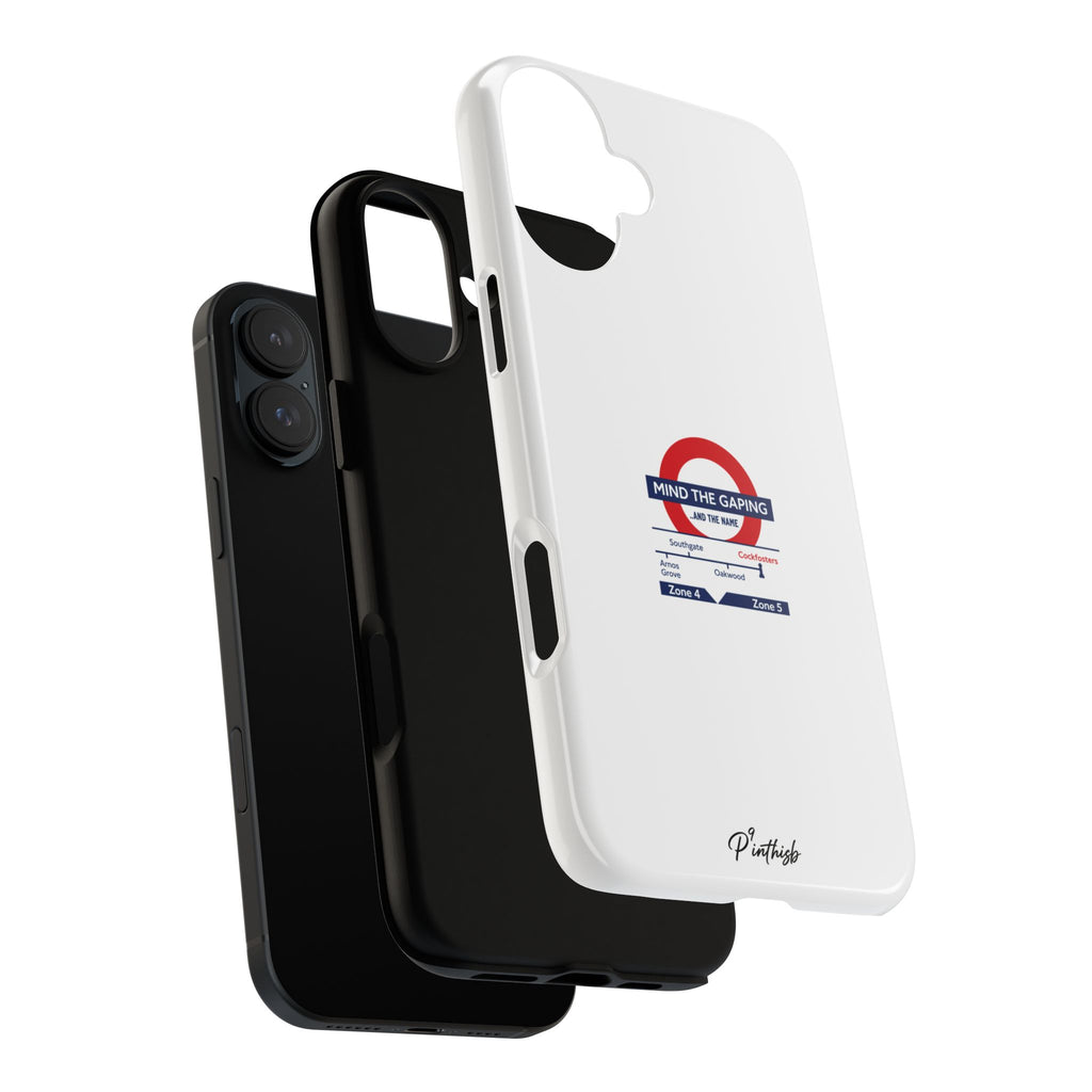 "Mind the Gaping" London Tube Parody Phone Case