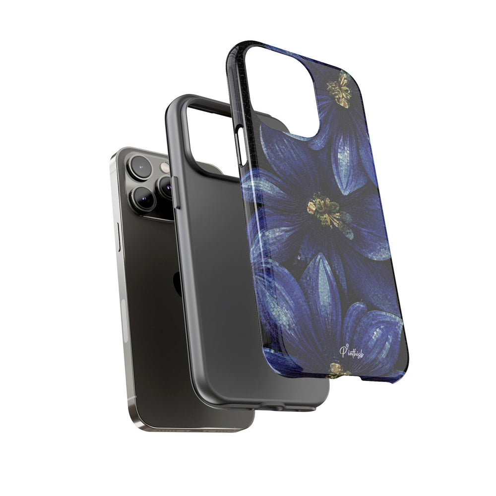 Blue Floral Tough Case