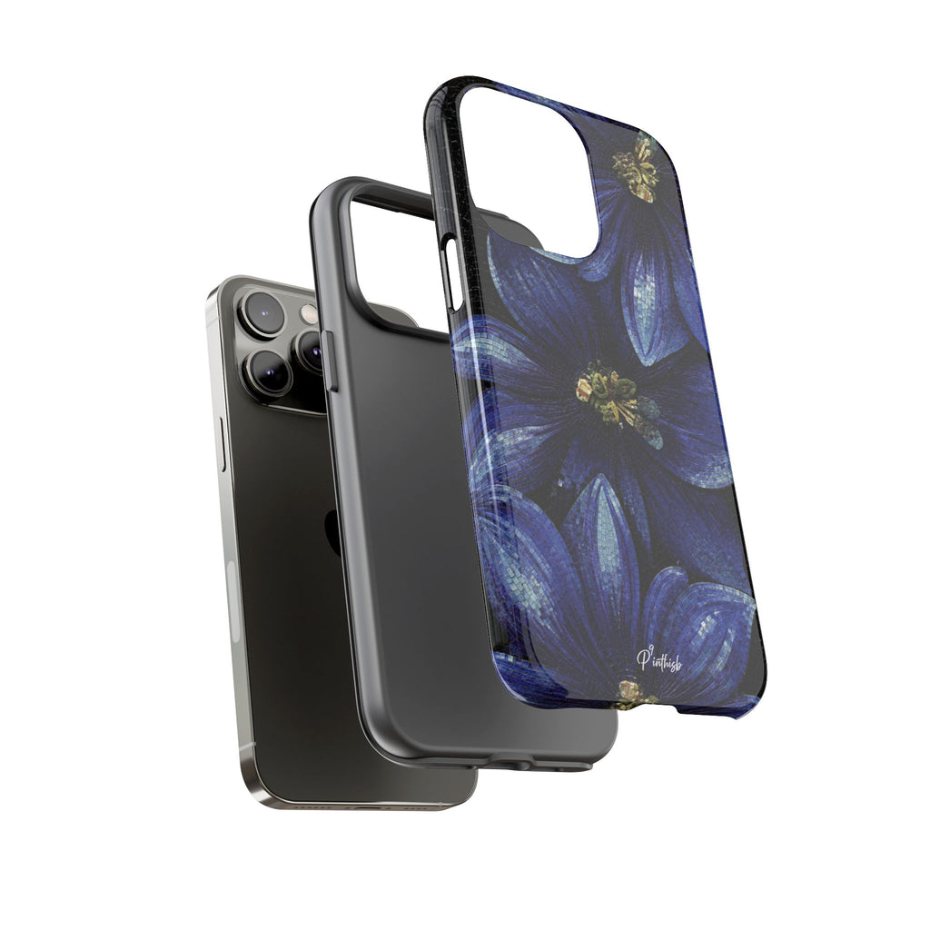 Blue Floral Tough Case