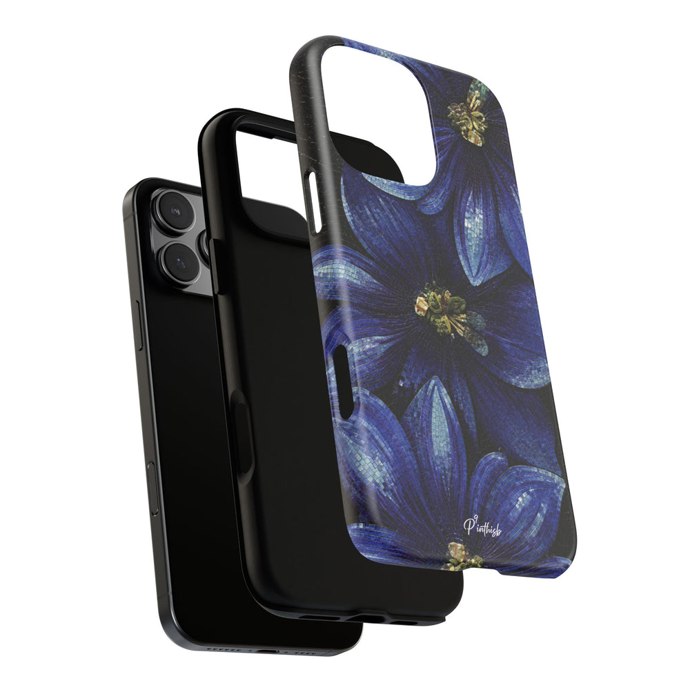 Blue Floral Tough Case