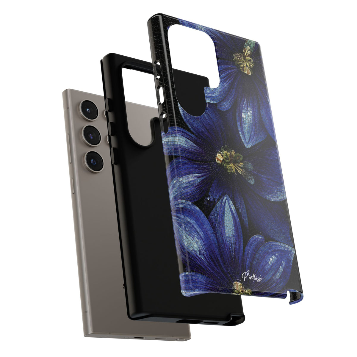 Blue Floral Tough Case