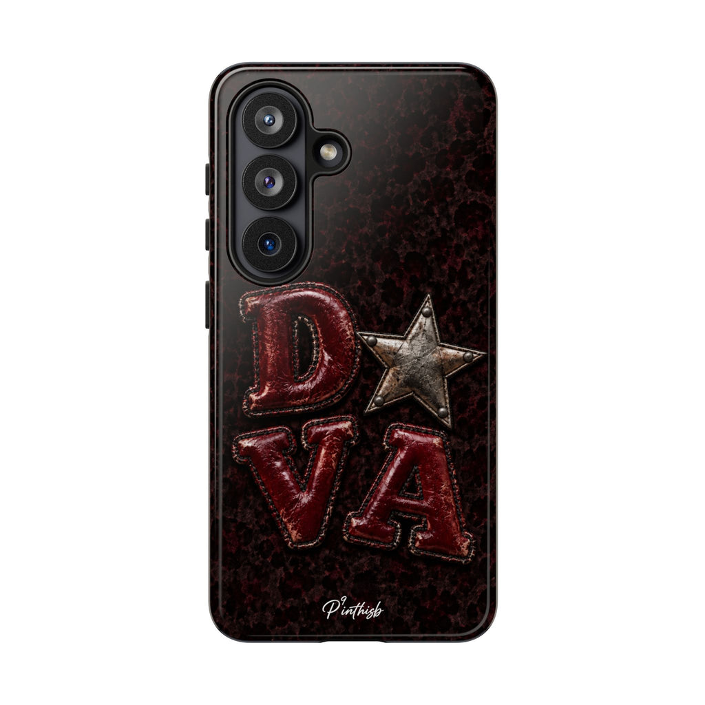 Geometric Blue Diamond Tough Phone Case