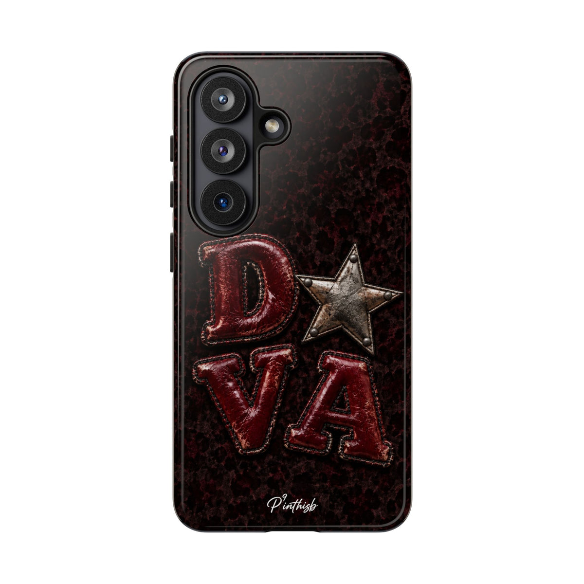Geometric Blue Diamond Tough Phone Case