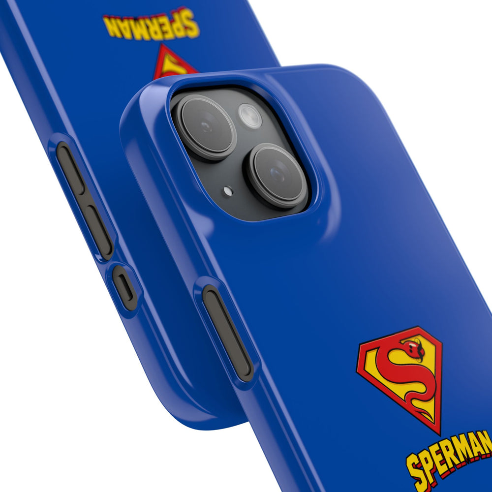 "SPERMAN" Parody Logo Snap Phone Case