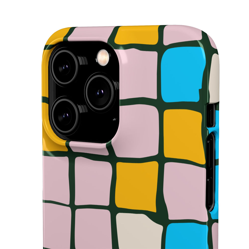 Color Grid Snap Phone Case