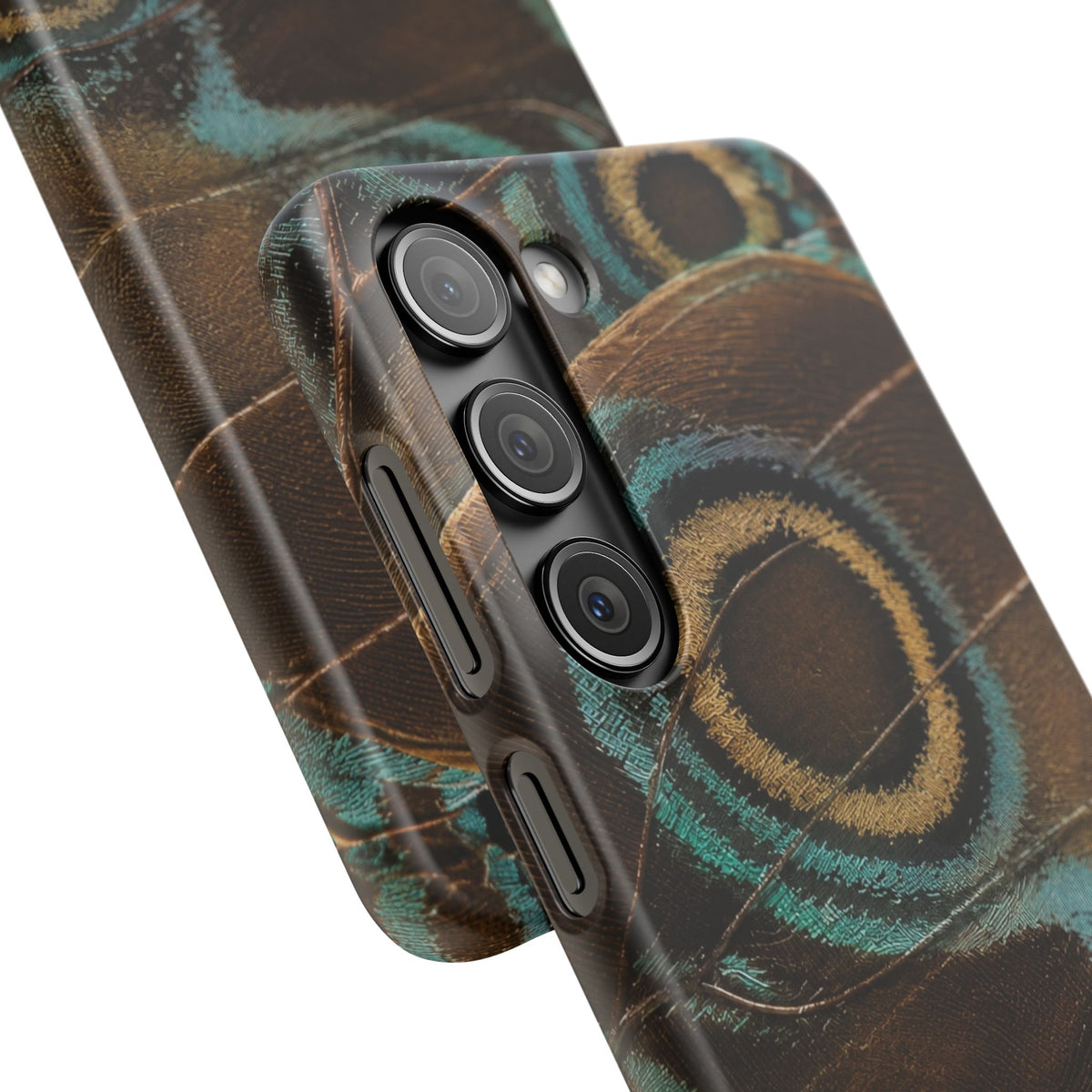 Peacock Feather Pattern Snap Case
