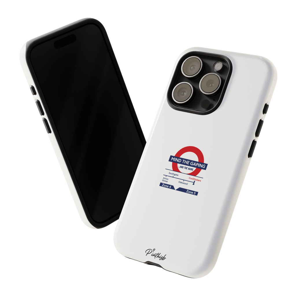 "Mind the Gaping" London Tube Parody Phone Case