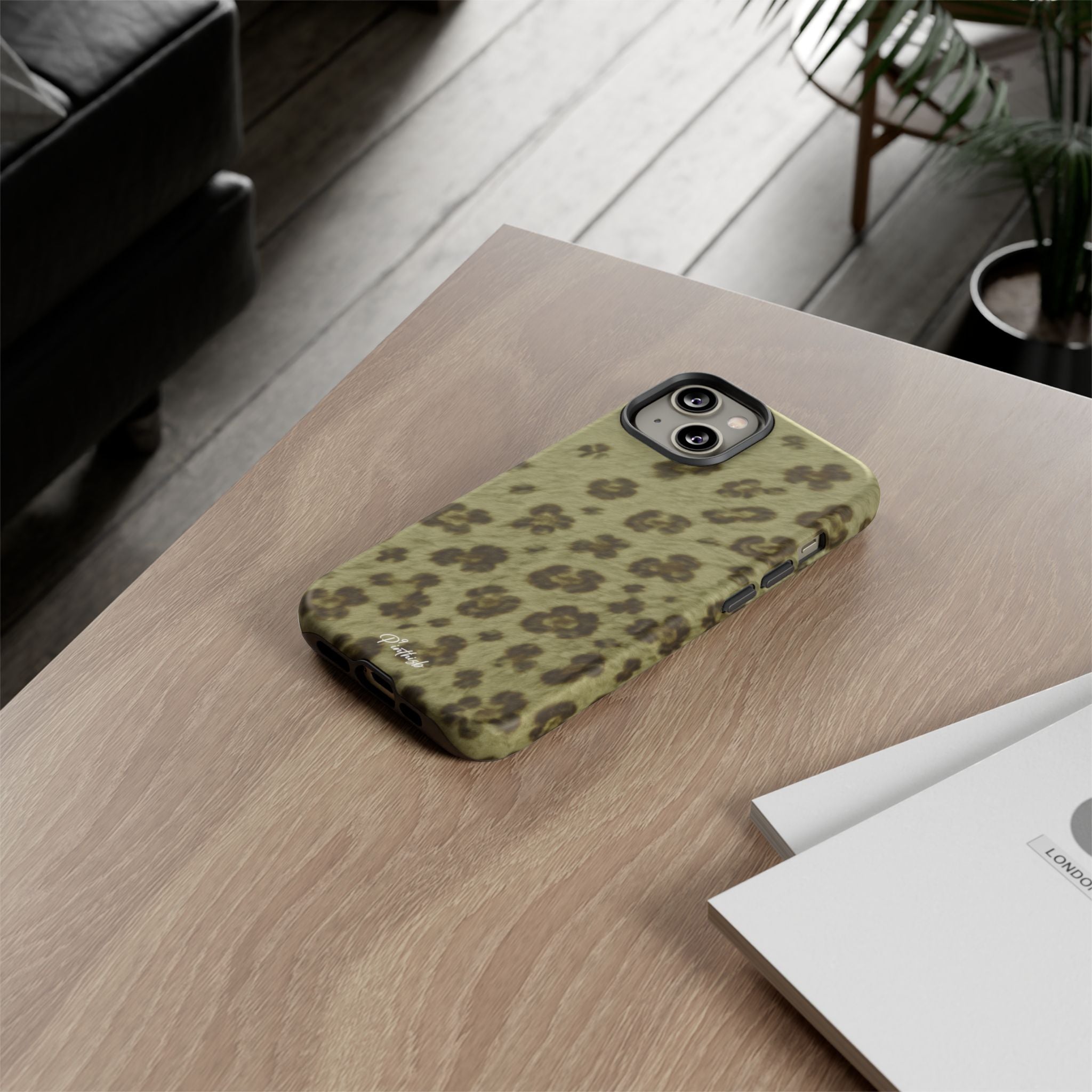 Olive Leopard Print Tough Case