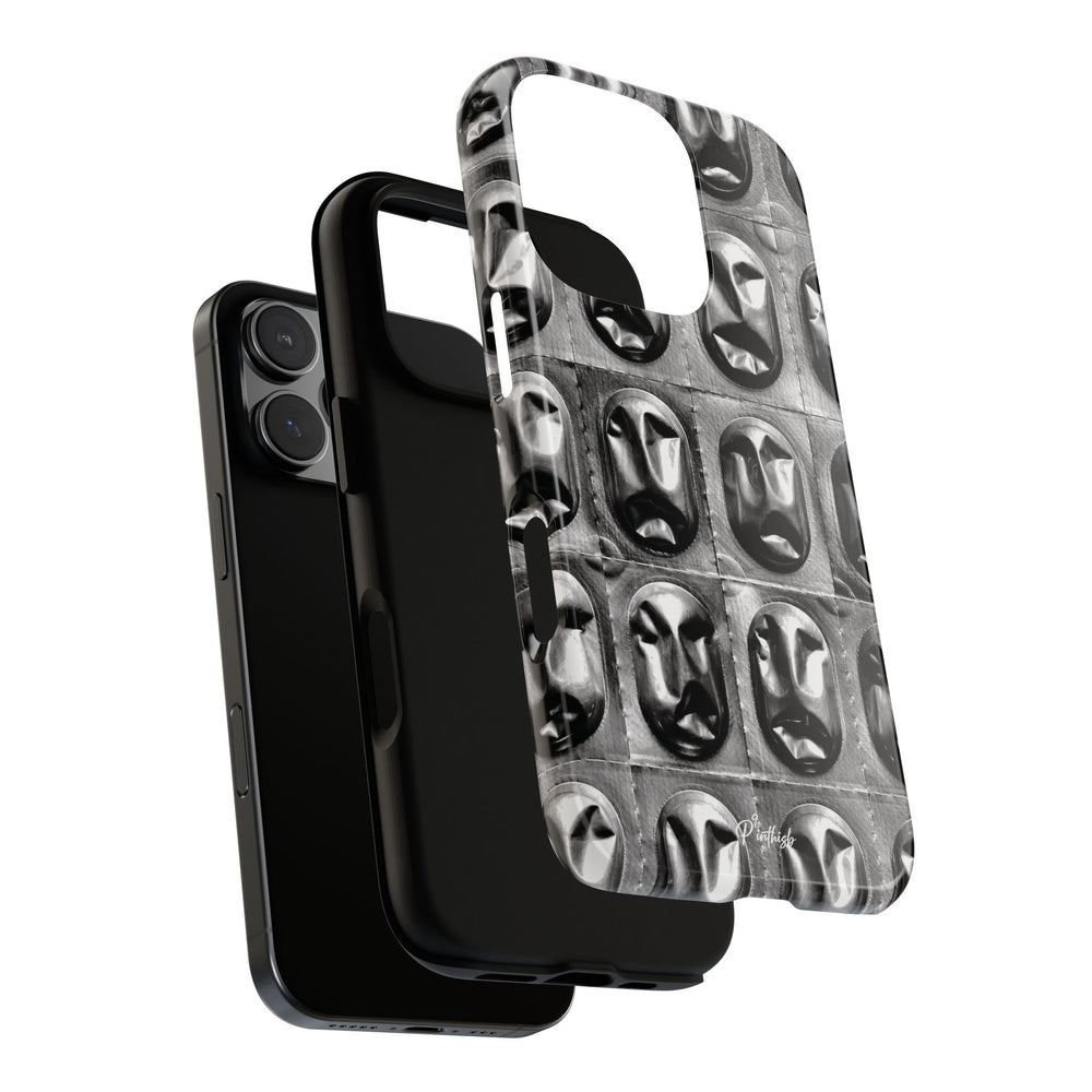 Metallic Mask Grid Tough Case