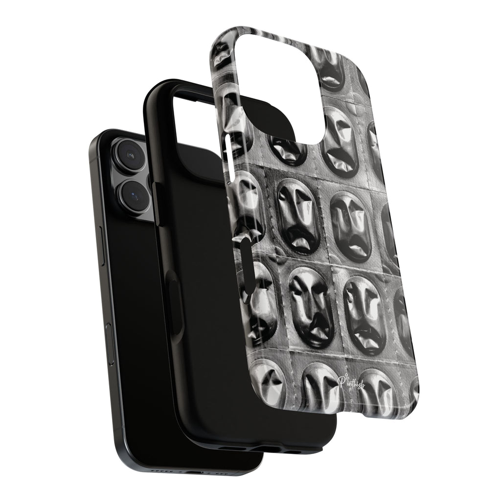 Metallic Mask Grid Tough Case