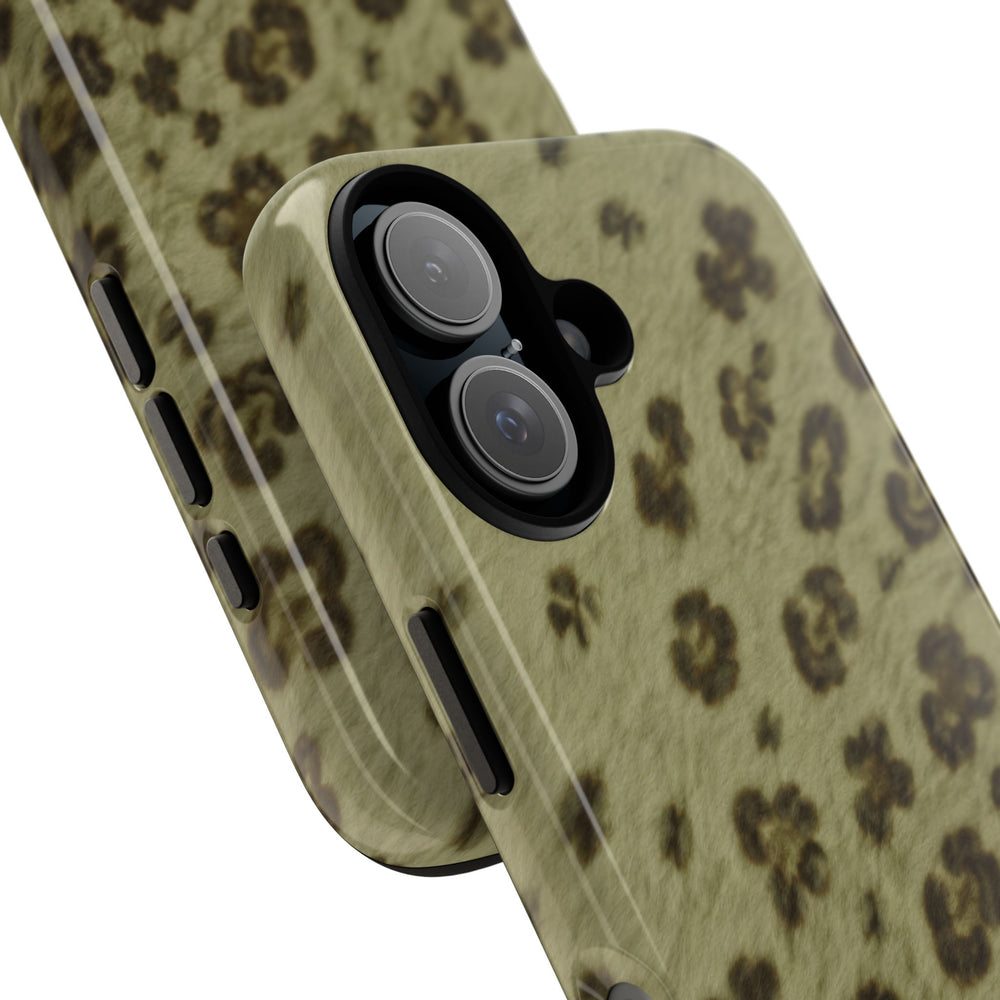 Olive Leopard Print Tough Case