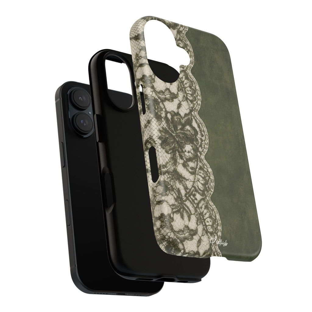 Olive Lace Tough Case