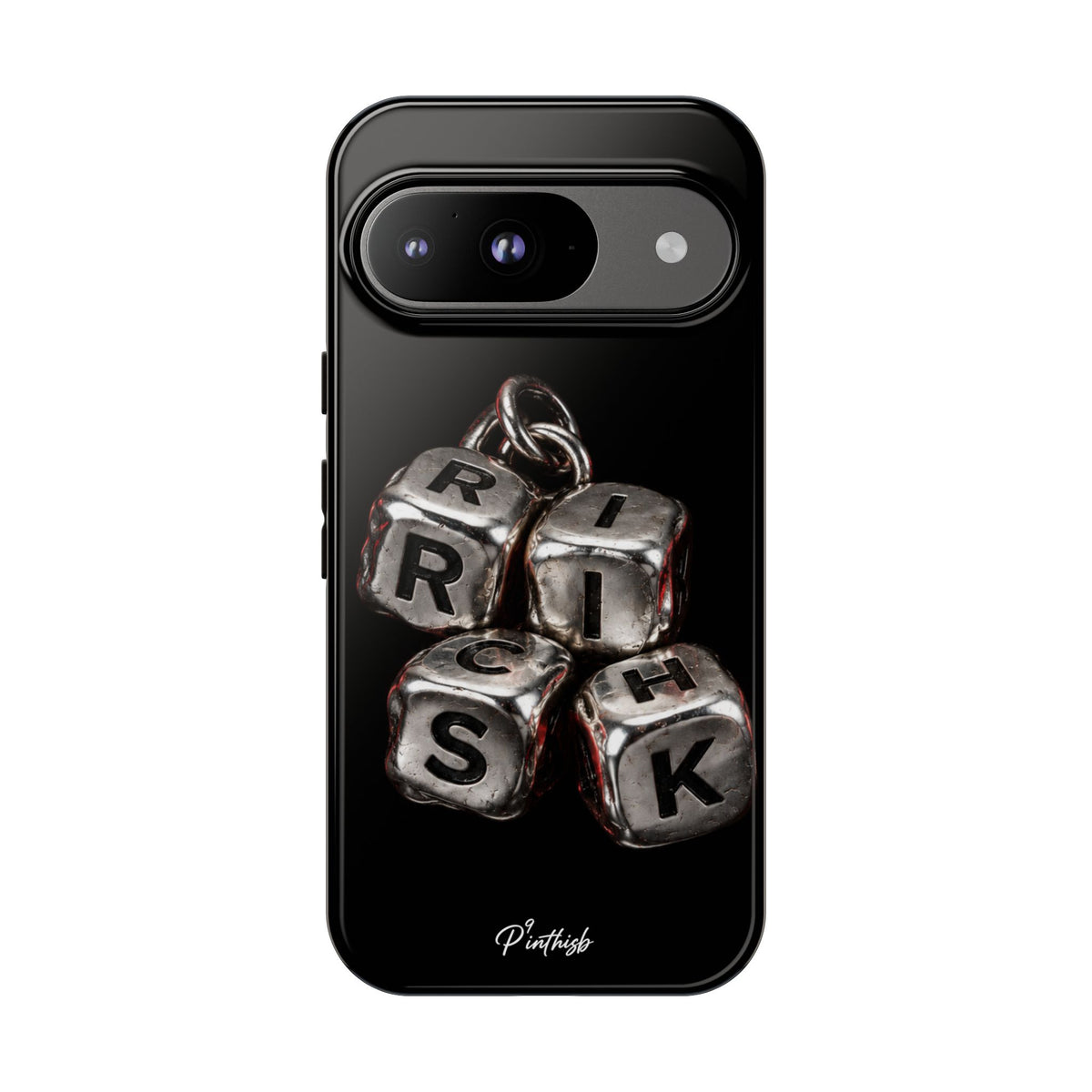 Metallic Dice 'RISK' Phone Case