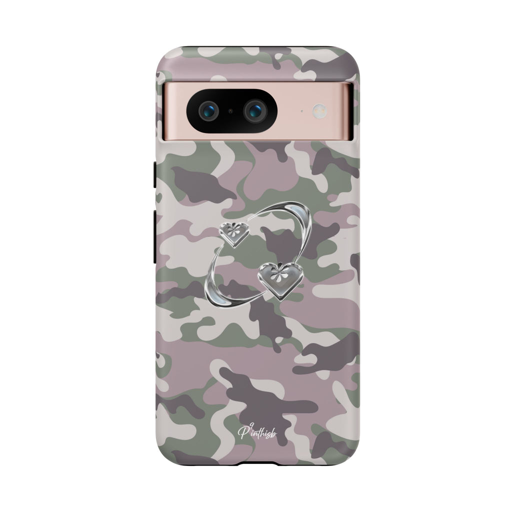 Camouflage Heart Tough Phone Case