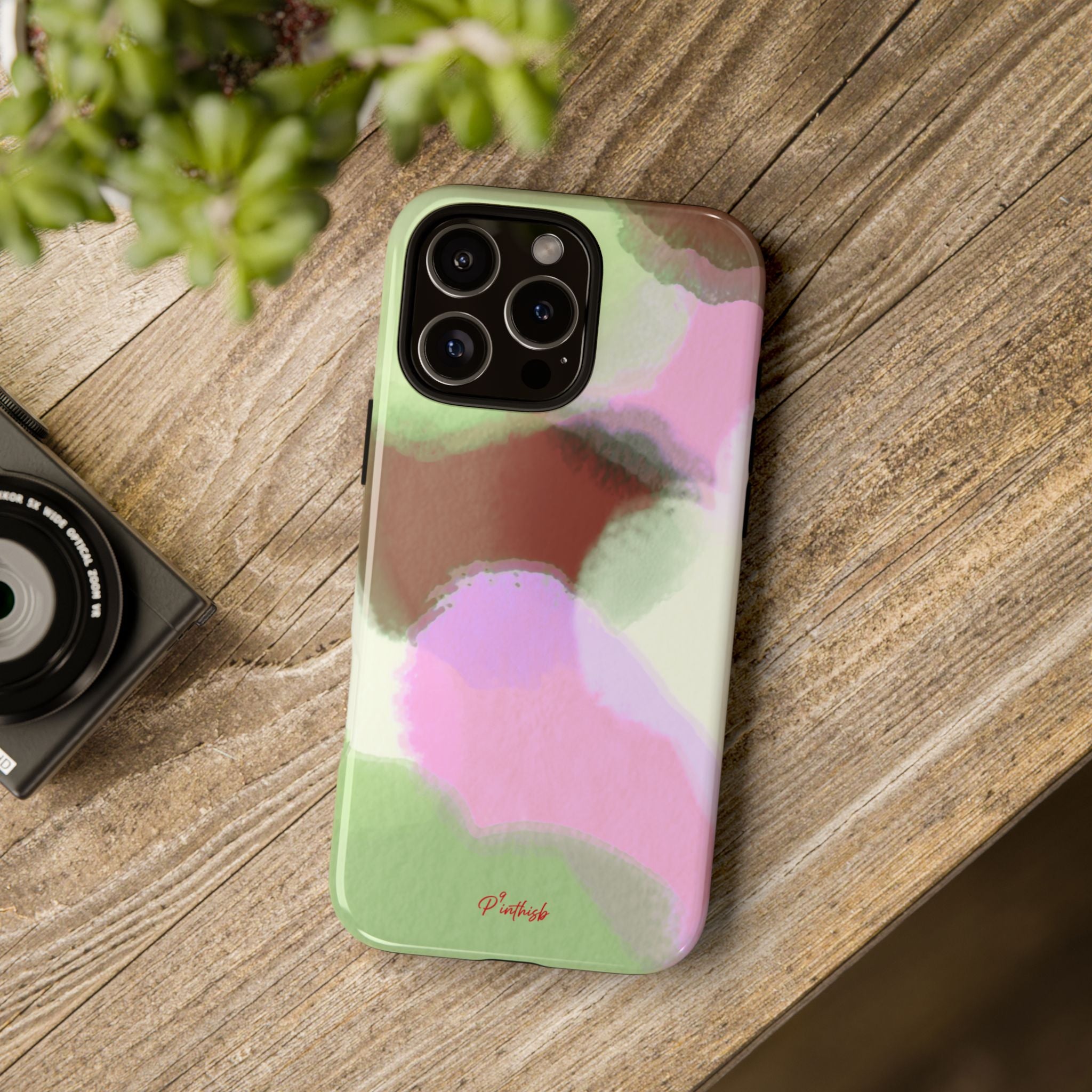 Abstract Pastel Camouflage Tough Phone Case