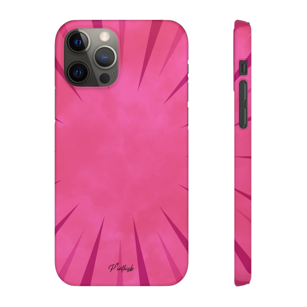Pink Burst Snap Phone Case